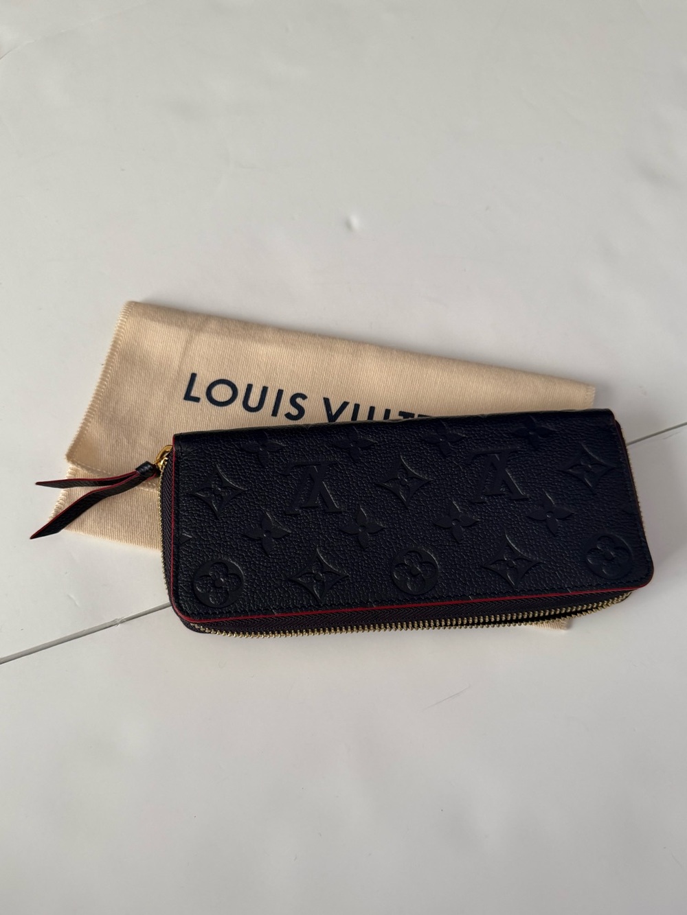Louis Vuitton marine rouge clemence wallet